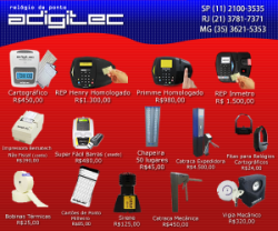 Adigitec/Relógio de Ponto Biométrico em Congonhas-MG R$850,00 MG/SP/RJ